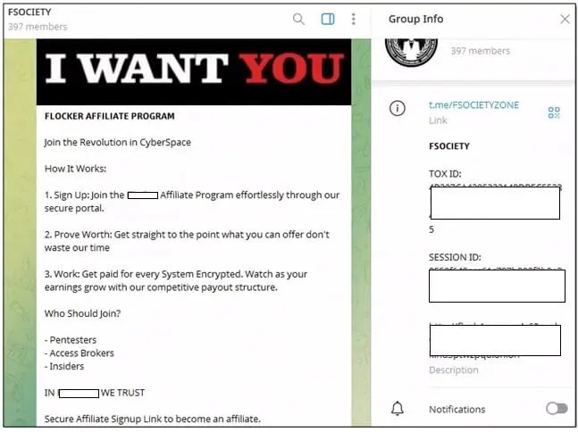 Οι ομάδες ransomware στρατολογούν ενεργά μέσω του Telegram (Πηγή - Σημείο ελέγχου)